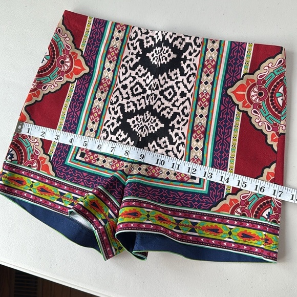 Flying Tomato Bold Print High Waist Short Shorts - Picture 10 of 14